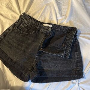PACSUN MOM SHORT black wash